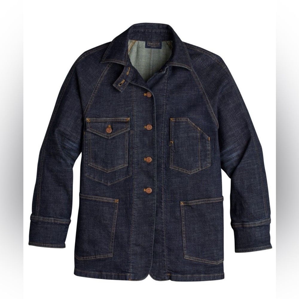 Pendelton vintage denim chore work jacket